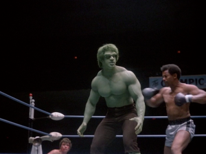 Bill Cole goes for a Hulk KO