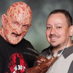 Arnie and Freddy Kruger at Flashback Weekends August 8 2014 – Copy