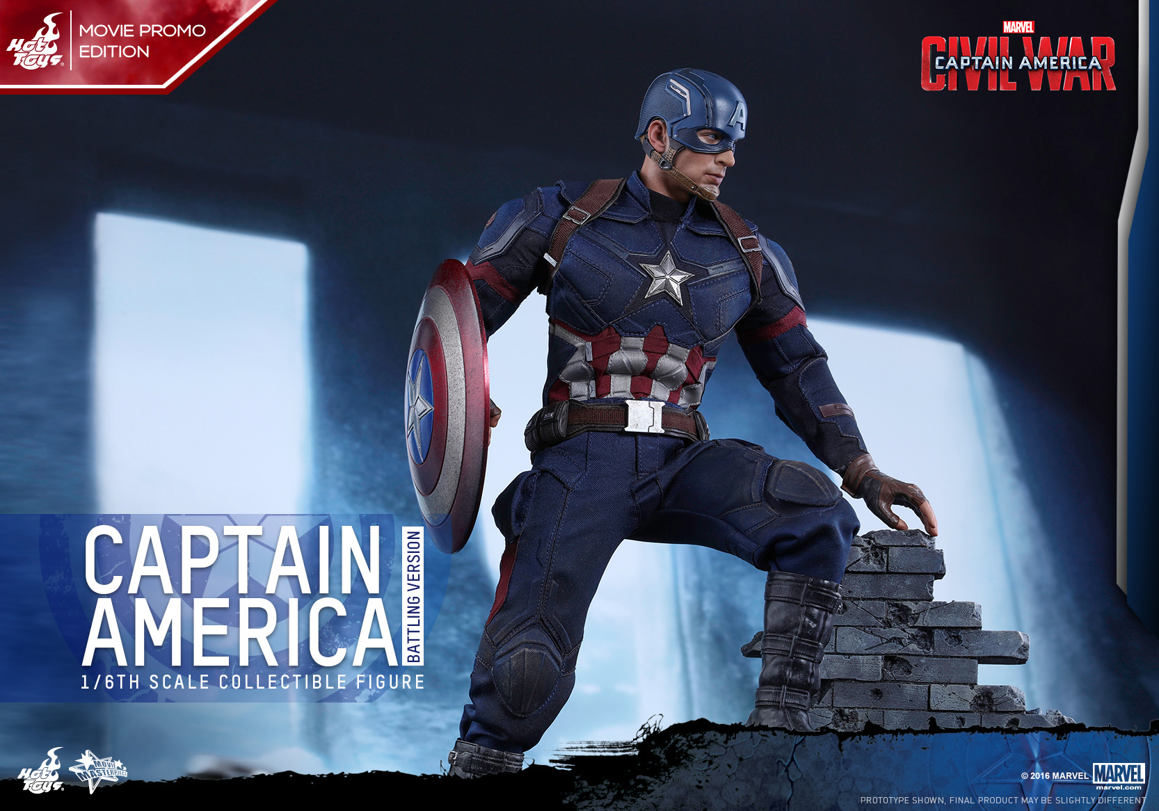 Brown Straps w/Magnetic Shield Mount 1/6 scale toy Comic Captain America 