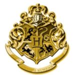 Gold Hogwarts School Crest
