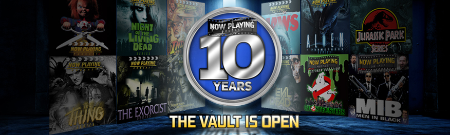 Now Playing Podcast 10th Anniversary Banner